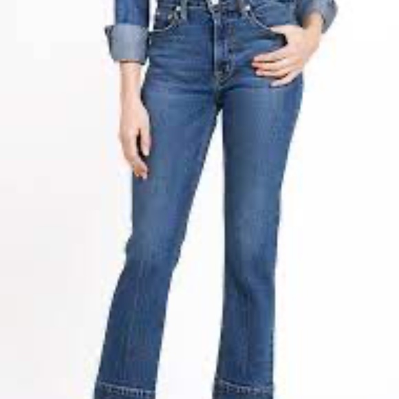 Noend Denim Farrah Kick Flare jeans in Bella Wash - Picture 2 of 10